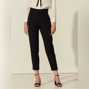 SANDRO PARIS High Waist Cropped Trouser Pants Size 34